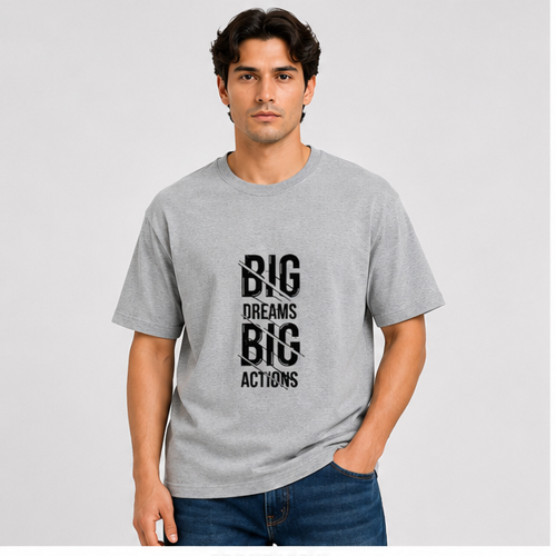Unisex Classic Crew T-Shirt Grey Melange