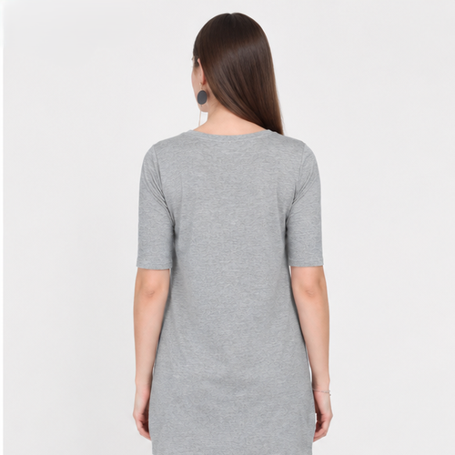 T-Shirt Dress Grey Melange 