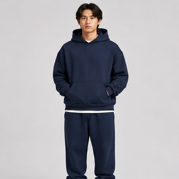 Unisex Pullover Hoodie Navy Blue