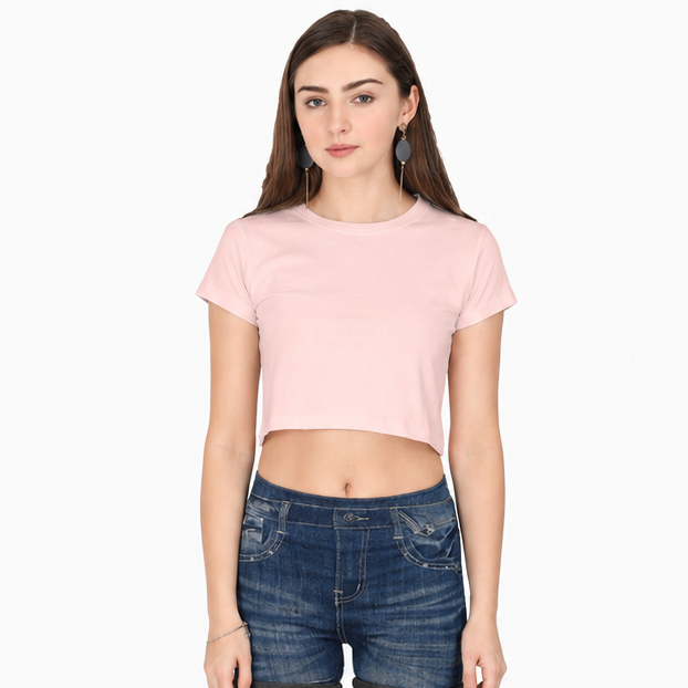 Crop Top Light Baby Pink