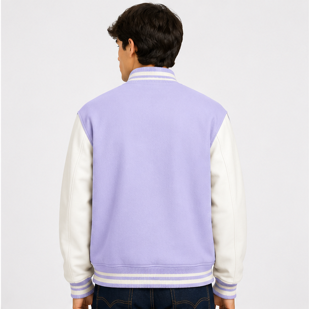 Unisex Varsity Jacket Lavender