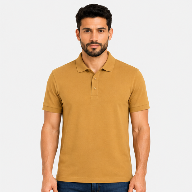 Men's Polo Mustard Yellow 