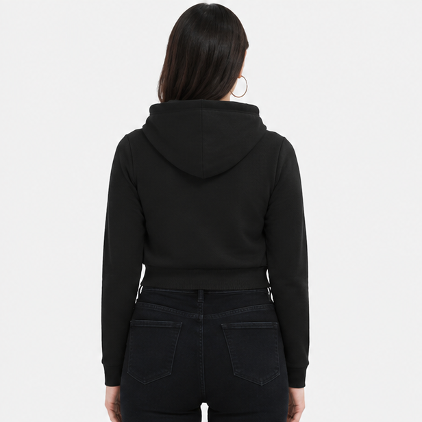 Cropped Hoodie Black 