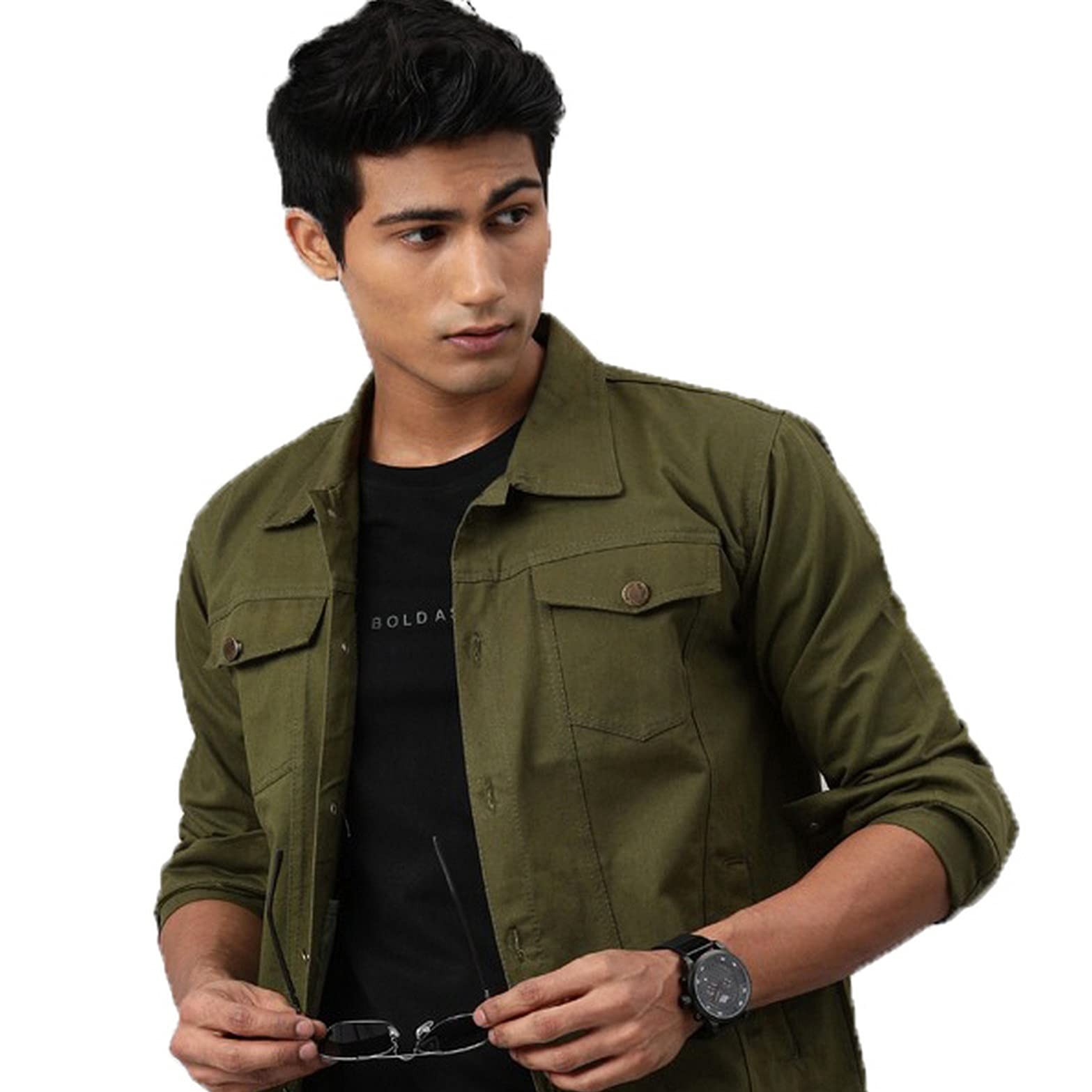 Men’s Denim Jacket Olive