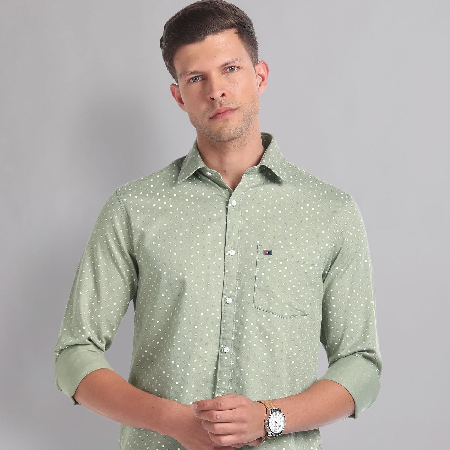 Dobby Green Shirt