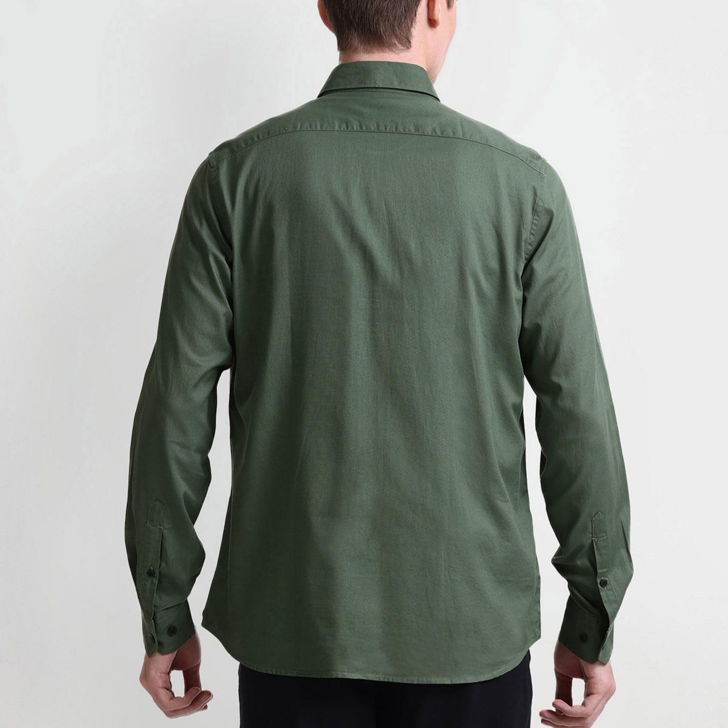 Men’s Solid Fitted Shirt