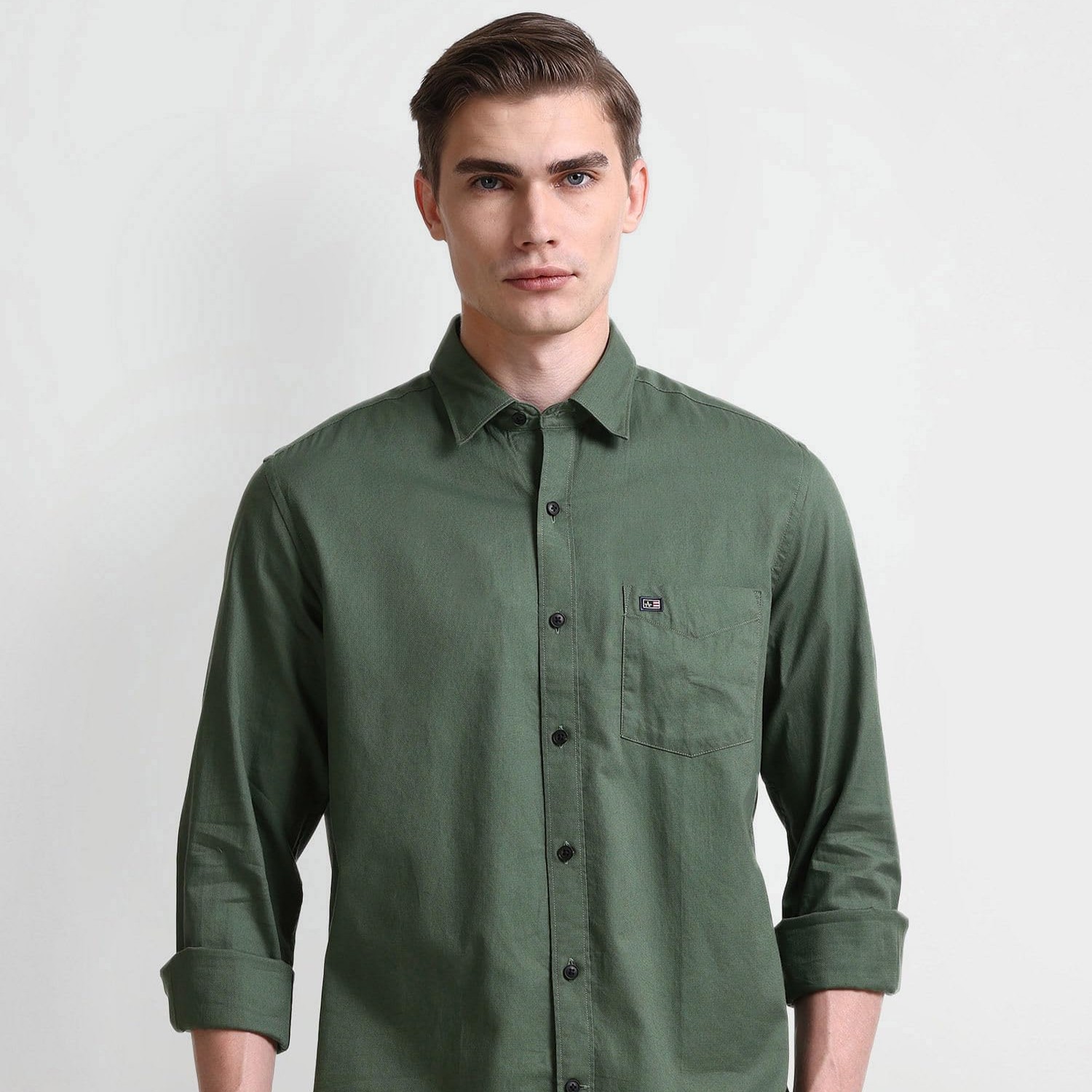 Men’s Solid Fitted Shirt