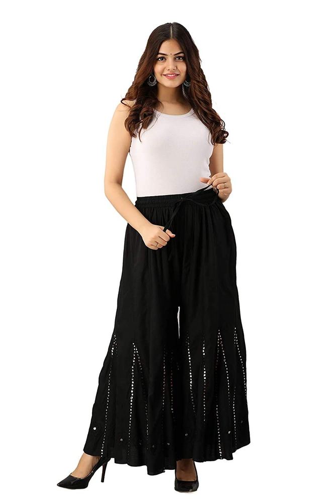 DIAMO Women's Full length Pants Set (PLZ_HVY_BLACK_1_ZBlack_Free Size)