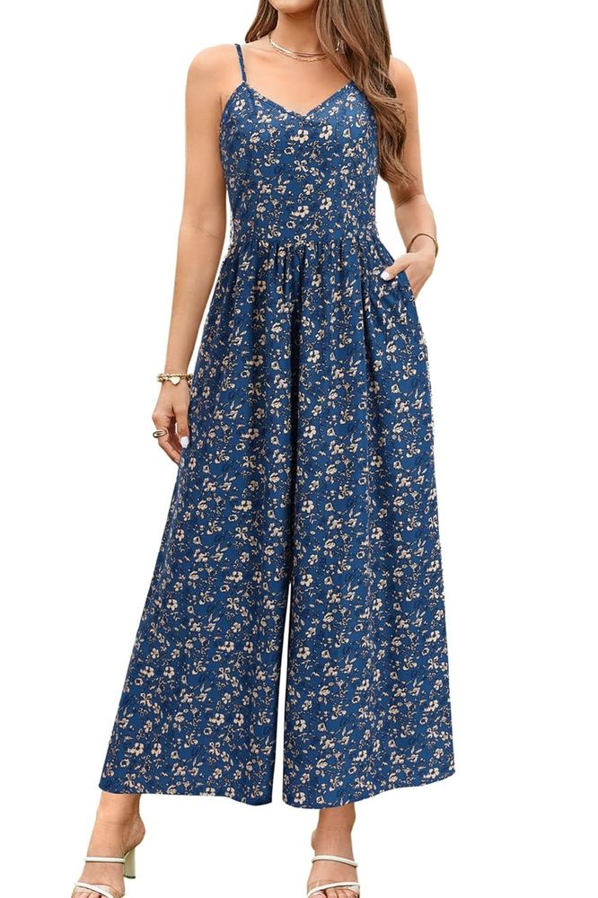 LAISHEN Damen Women's Jumpsuit Jumpsuit Jumpsuit Wide Leg Jumpsuit Dress Trousers