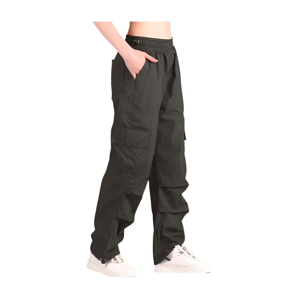 Parachute Pants for Woman - Water-Resistant Cargo Pants for Women | Stylish Activewear for Travel, Office, Gym, Trekking & Everyday Comfort | Korean Pants for Woman