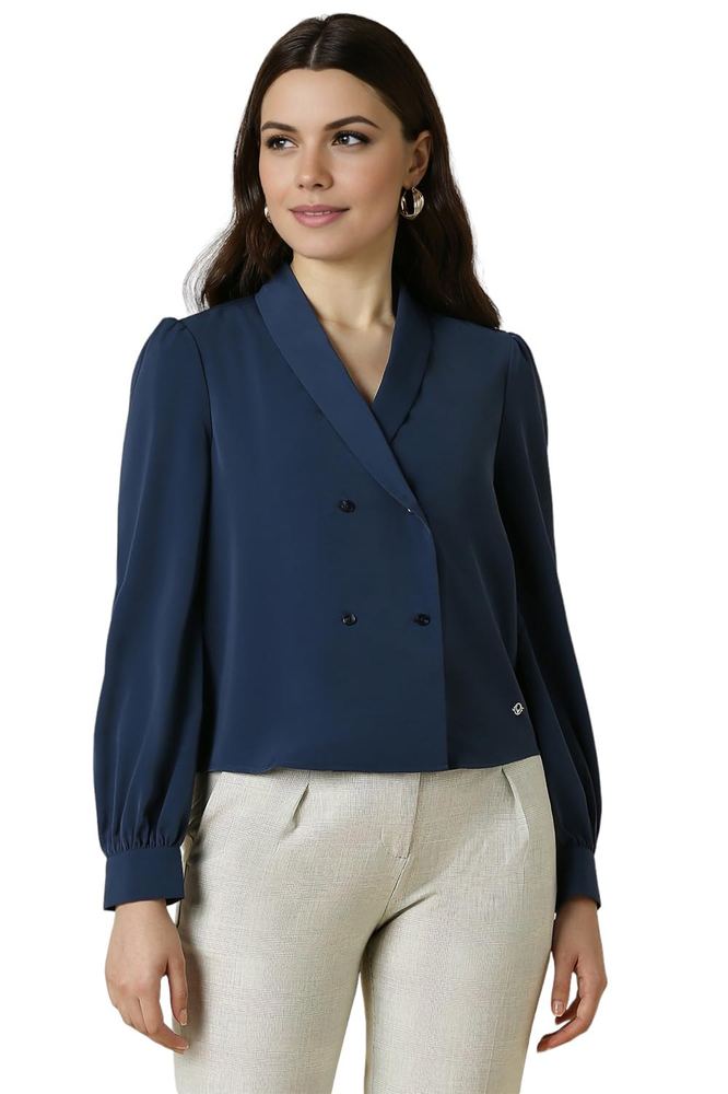 Allen Solly Women' Polyester Regular fit Blouse