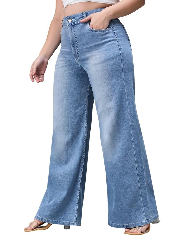 Miss Chase A+ Women's Bootcut High Rise Regular-Length Stretchable Denim Shaping Jeans