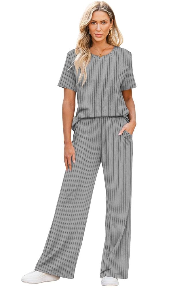 Toochki Women dress | jumpsuits stylish | Strip printed | Crew-neckline | casual formal