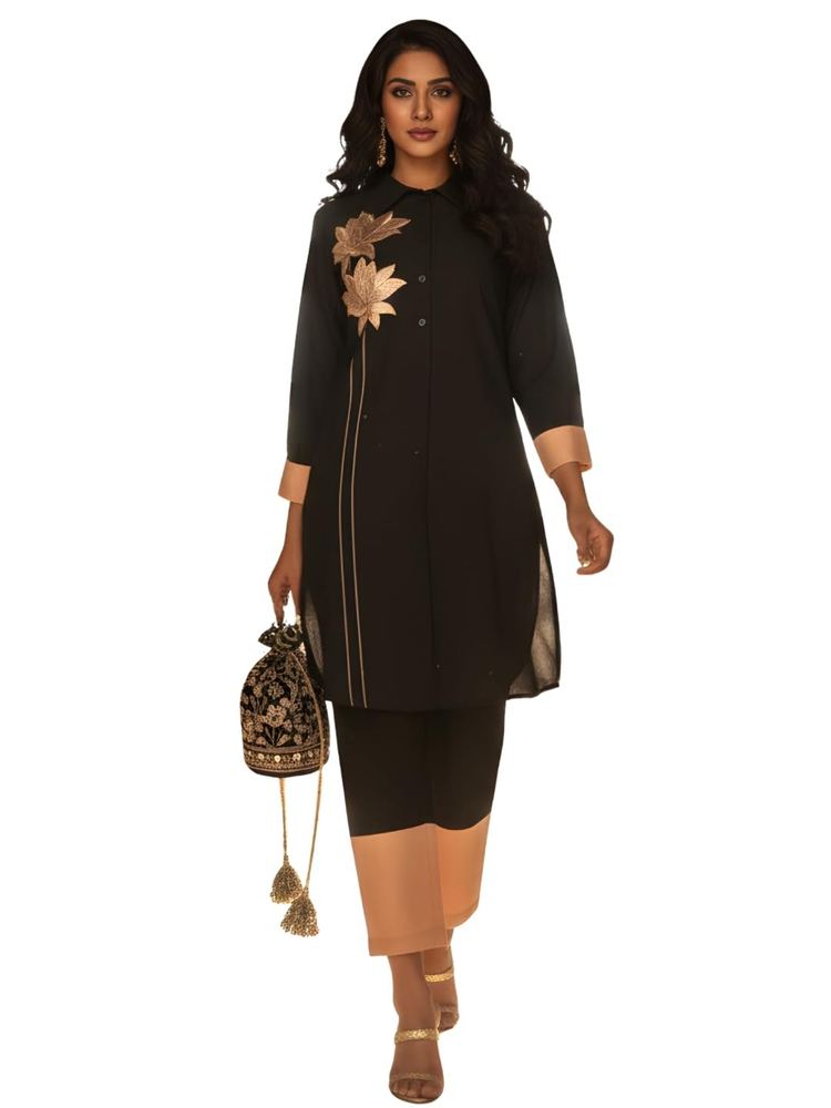 Women's Floral Chanderi Co-ord Set for Ethnic & Festive Occasions