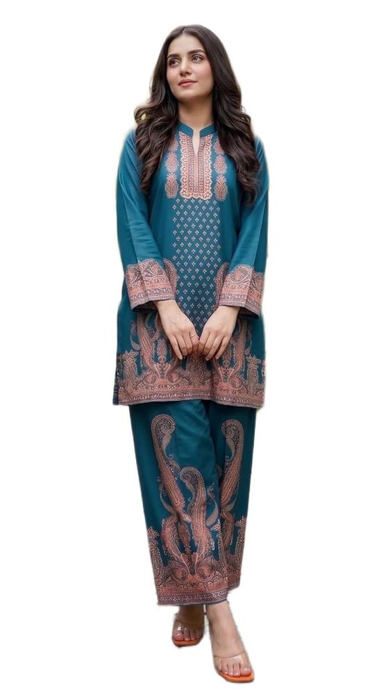 Women's Rmagreen Ethnic Rayon Digital Printed Co-Ord Set