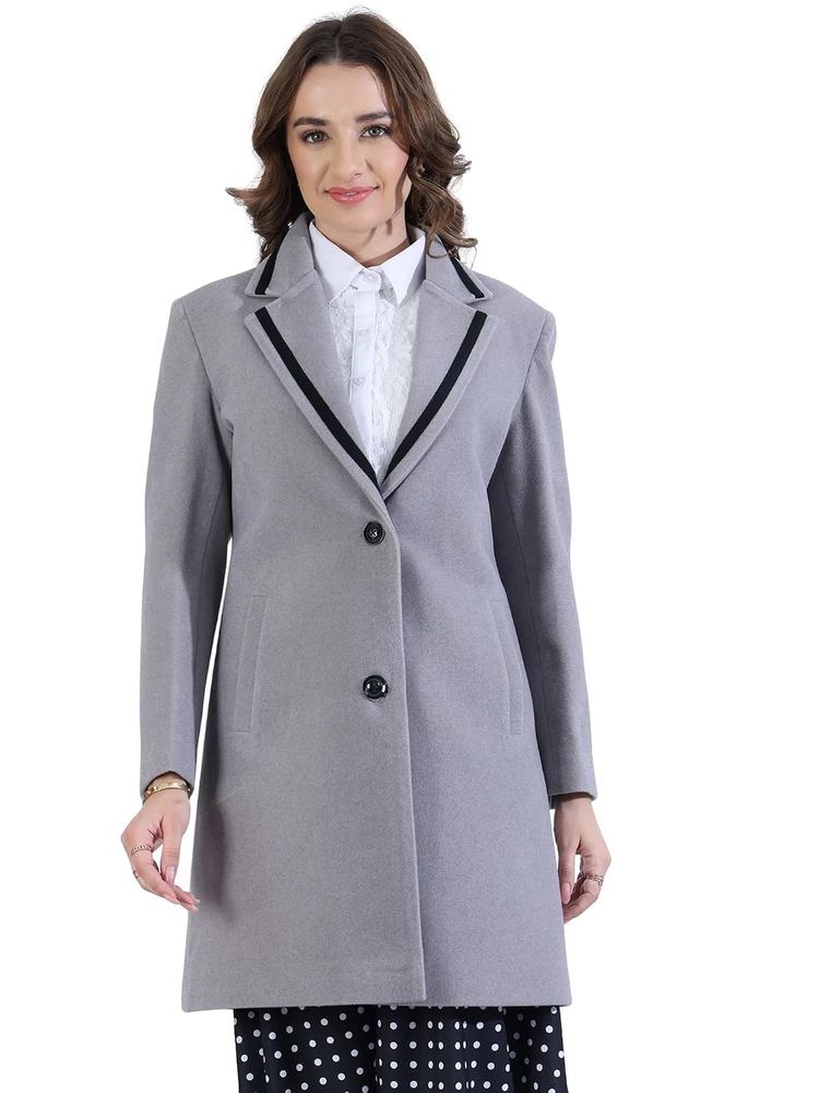 PLAGG Women Wool Blend Single Breasted Winter Long Overcoat