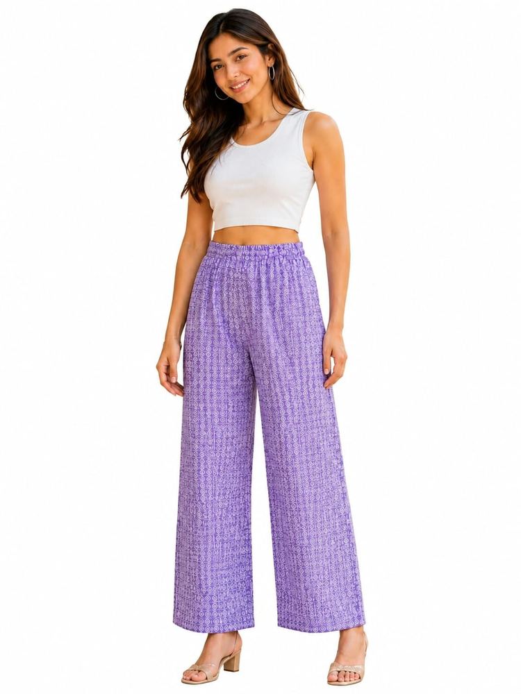 Women Printed Wide Leg Pants