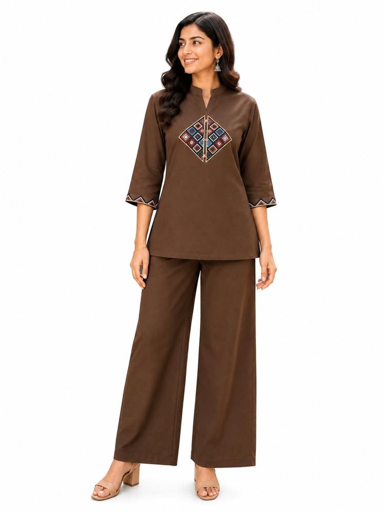 Women's Dhabu Cotton Co-Ord Set