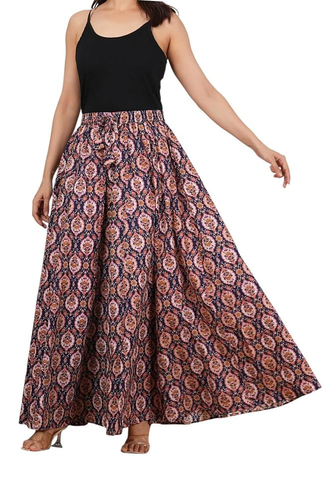 Pure Cotton Jaipuri Printed Skirt for Women | Ethnic & Casual Wear | with Inner Lining | Sizes S to 10XL