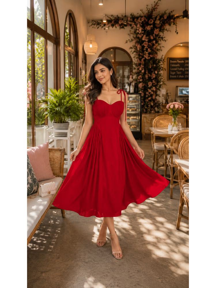 Rose Red Corset Dress
