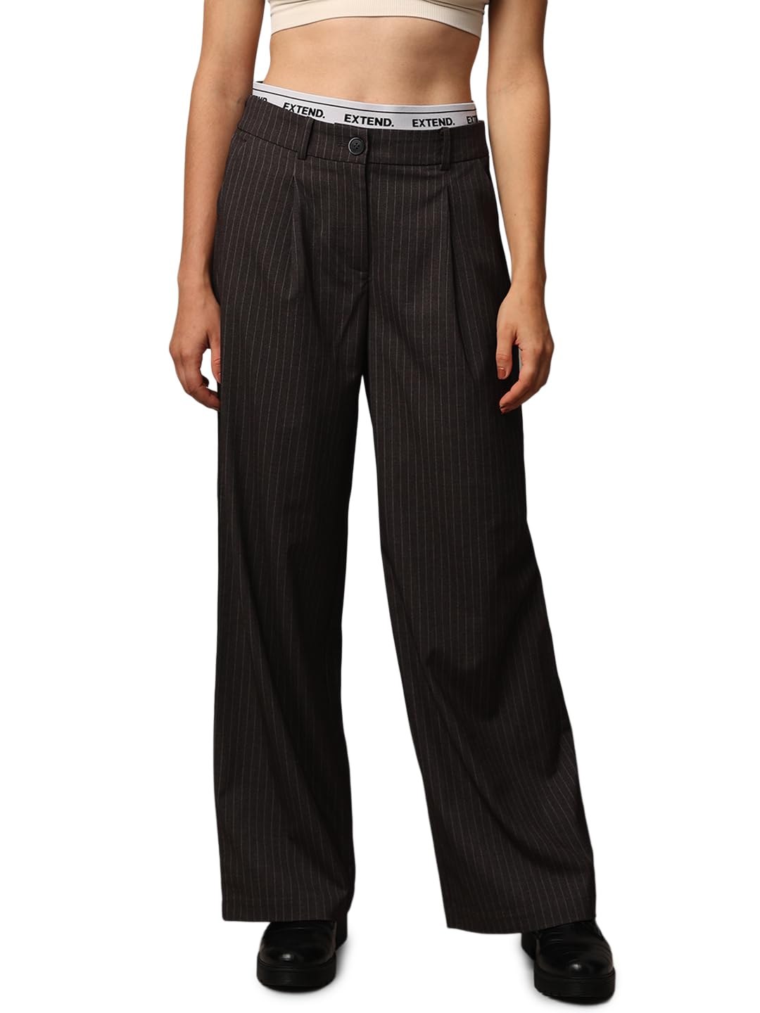 ONLY Women's High Rise Regular Pants